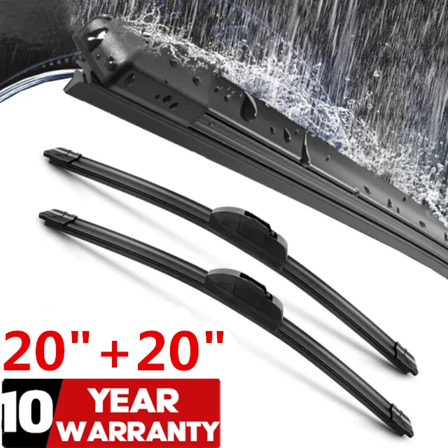 20" & 20" Windshield Wiper Blades Bracketless OEM Quality ALL SEASON PREMIUM US