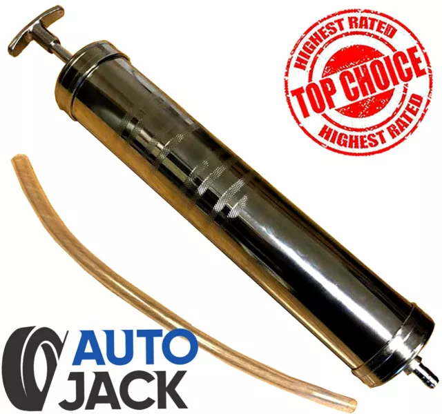 Autojack Oil Suction Vacuum Transfer Syringe Gun Pump Extractor Gearbox 500ml