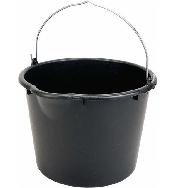 Baueimer GRIPLINE-X 20 l, mit Tülle, schwarz