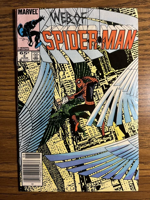 Web Of Spider-Man 3 Newsstand John Byrne Cover Marvel Comics 1985 A