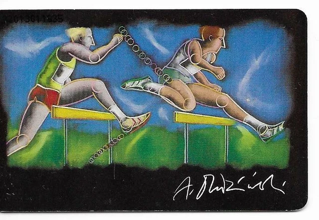 Carte Guy Drut Jo Montréal 1976 édition Rencontre 1977 Carte