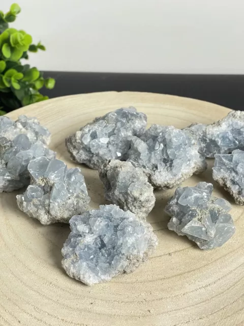 Himmlische Himmelblaue Celestite-Kristalle