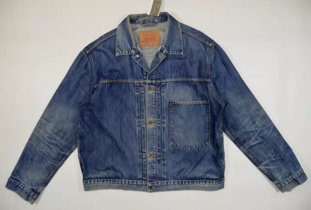 RARE MENS VINTAGE LEVIS 70501 0401 TRUCKER JACKET size XL Denim TYPE 1 ...