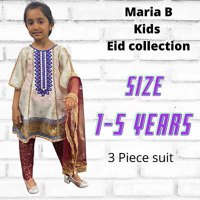 Bambine Bambini EID collezione Pakistano ispirato da Maria B Abito Da Sposa Indiana