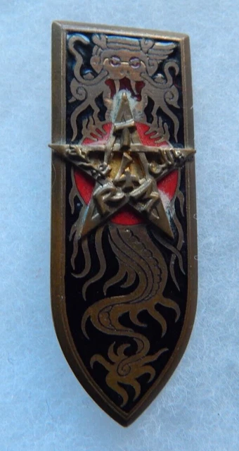 Insigne Service Des Essences En Extrême-Orient Indochine - Original - Dragon - Badge Militaire Français