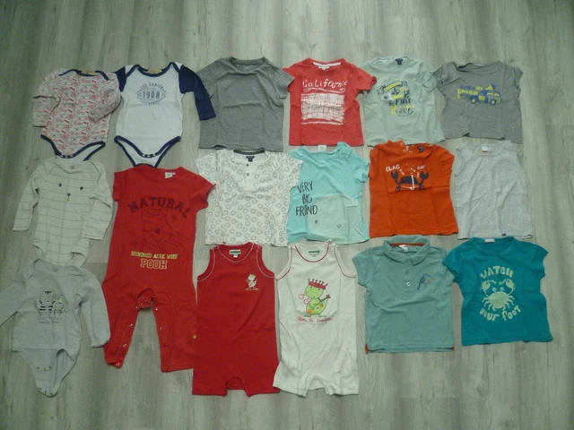 Lot vêtements bébé garçon 24 mois #4 Pyjamas léger Vert Baudet Disney Lee Cooper