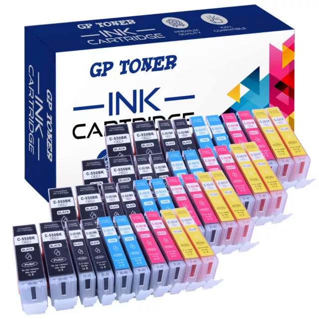 TINTE PATRONEN XXL für CANON 550/551 XL PIXMA IP7250 MG5450 MG5550 MG5655 MG6450