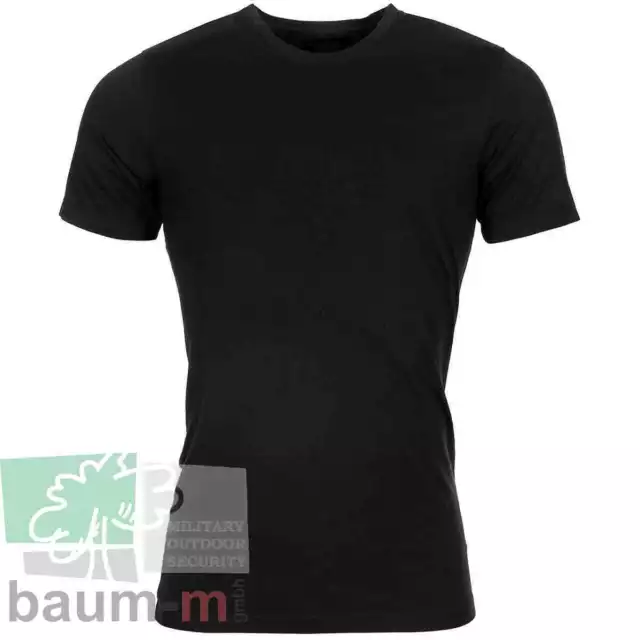 T-Shirt Coolmax von der Niederländischen Armee schwarz Unterhemd kurzarm Holland