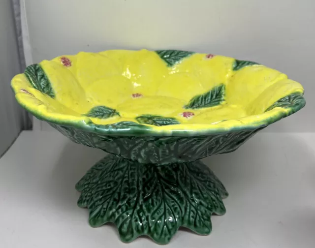 Ceramic Italica  ARS Serving Bowl Majolica Hand painted Made in Italy. Vintage