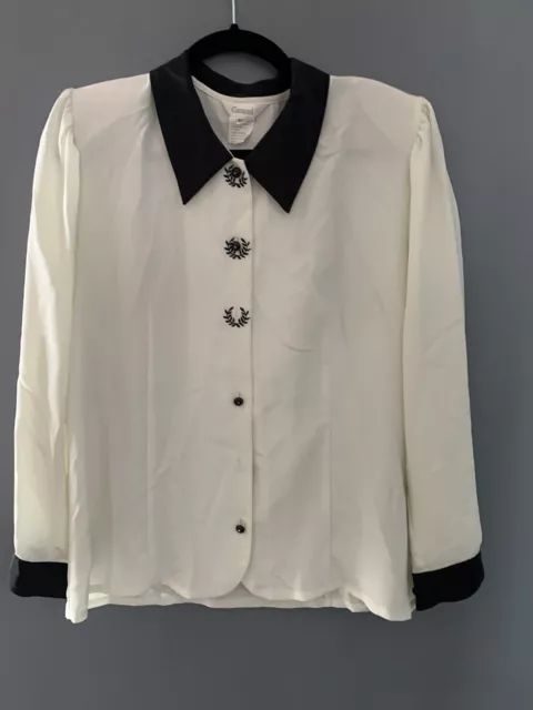 Vintage Caracalla Blouse Size 15R Appropriate Medium