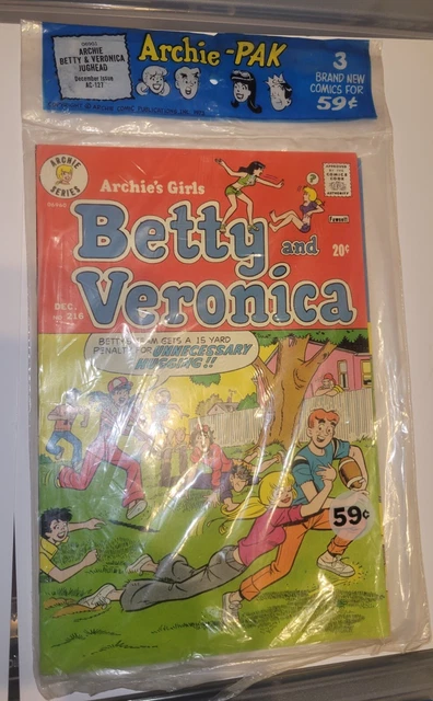 Factory Sealed Mullti Pack Comics 1970s Archie series 3 pak ARCHIE-PAK