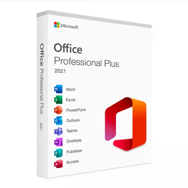 Microsoft Office Pro plus 2021 license with digital instant delivery 1 user