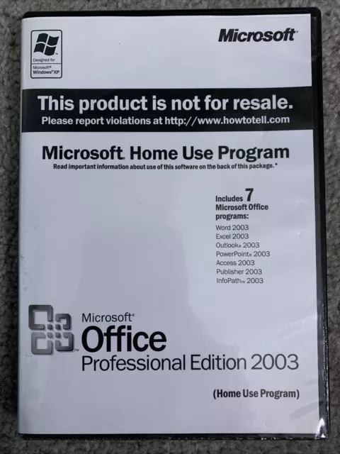 Microsoft Office 2003 Professional Upgrade Version Software & Service Pack 2