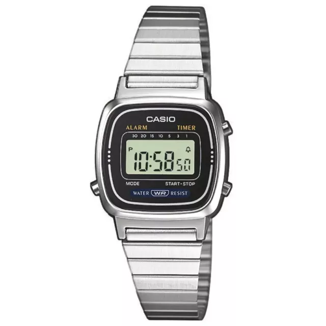 Casio Women's Digital Stainless Steel Bracelet Watch - LA670W-1DF MEW34