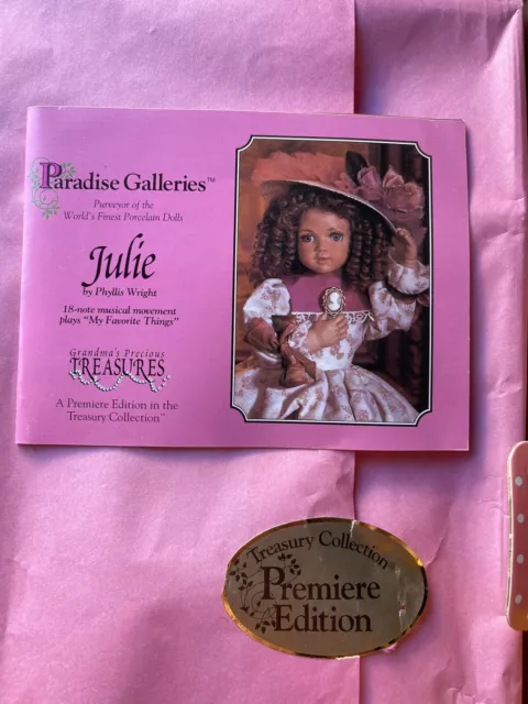 BRAND NEW Irish Porcelain Doll 14" Treasury Collection Paradise Galleries Julie