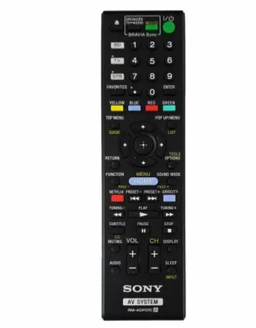 GENUINE ORIGINAL SONY Rm-Adp070 Av System Remote Control Hbde780W ...