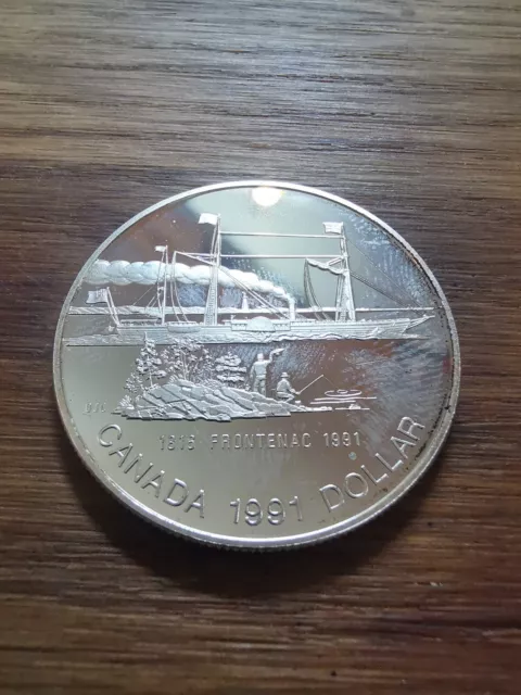 Elizabeth II Canada 1 Dollar Équipe Frontenac 1991 Argent P1245