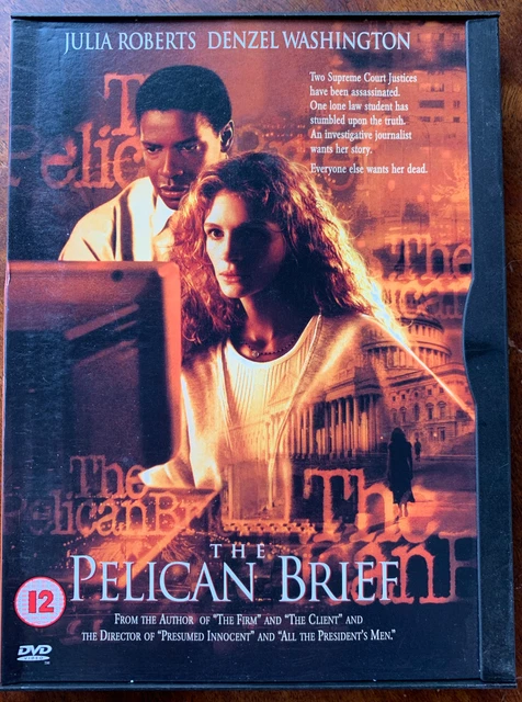 The Pelican Brief DVD 1993 John Grisham Legal Drama Movie In Snapper Case