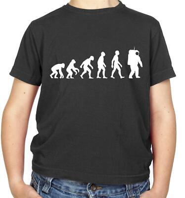 Evolution of Man Astronaut Kids T-Shirt - NASA - Space - Planets - Moon