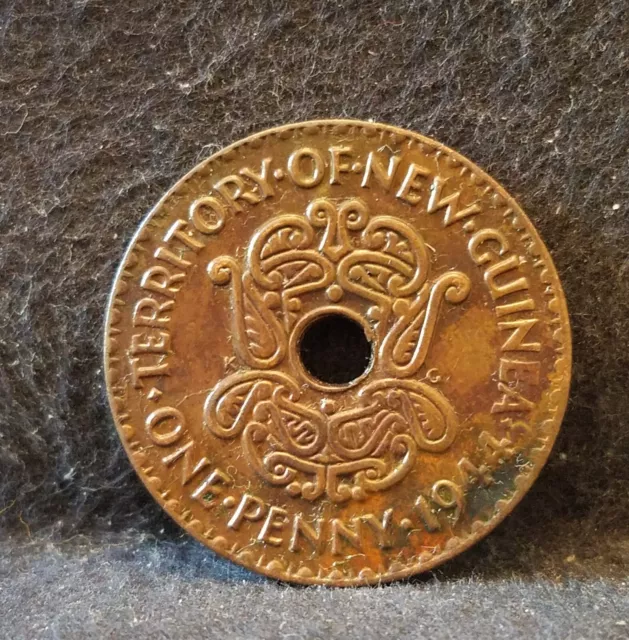 1944 New Guinea territory, George VI, aUNC details, KM-7 (NG2)