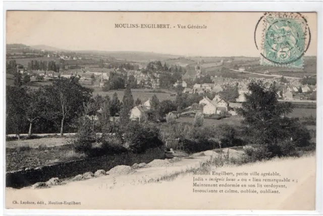 CPA MOULINS ENGILBERT Vue Générale (58)