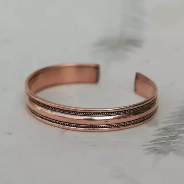 100% Pure Copper Bracelet Healing Bracelet, Unisex, Hand Made Copper Bracelet