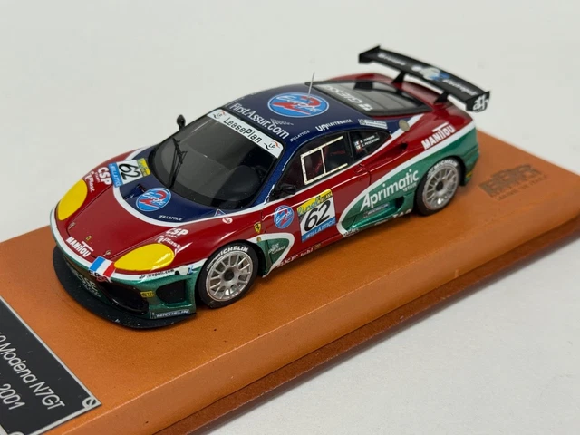 Miniature BBR 1/43 Résine - Ferrari 360 N-GT Spa 2004 #62 - état Correct, Boîte Usée