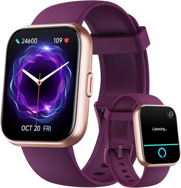 Smartwatch Donna Con Funzione Telefono – Orologio Sportivo Rosa, Cinturino Silicone, Fitness Tracker