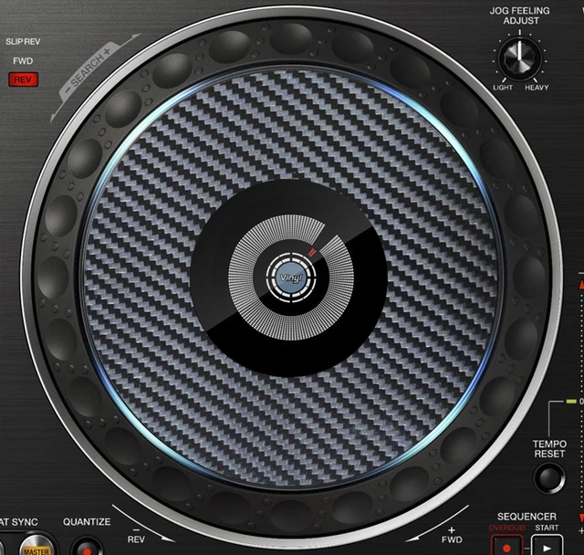 PIONEER PRO DJ CARBON FIBRE DDJ-RR DDJ RR JOG / SLIPMAT GRAPHICS