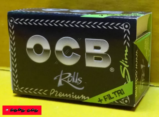 10 / 6 / 3 oder 1 Stück OCB BLACK ROLLS PREMIUM Slim Size Paper + TIPS