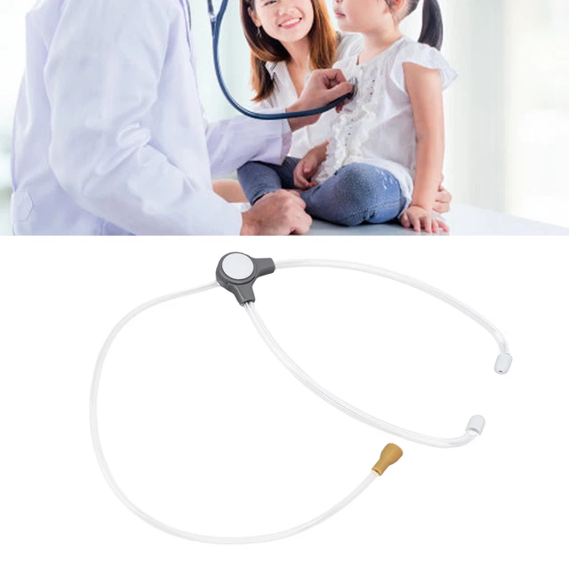 Stethoscope Transparent PP Dual Head Diagnostic Tool Accessory For Monitor JFF