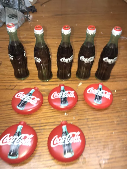COCA COLA String Lights Christmas Tree Coke Strand 10 Covers  Bottle Vintage