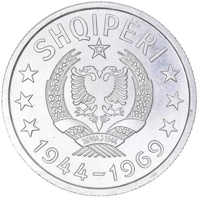 [#131481] Coin, Albania, Lek, 1969, Rome, MS, Aluminum, KM:48
