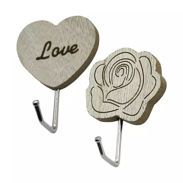 Retro /Heart Shape Wall Mount hanger Hook Self  Hooks