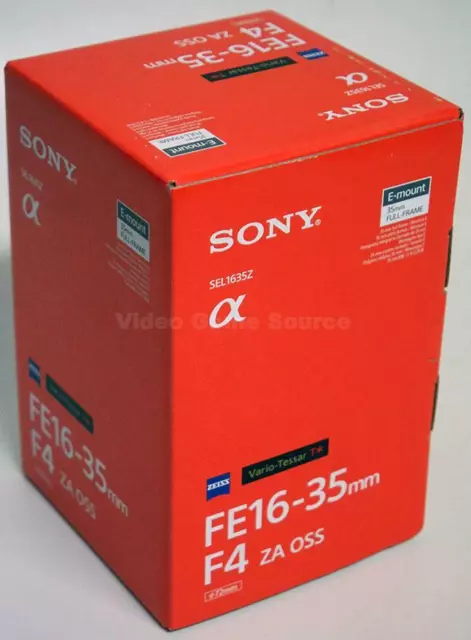 Sony Fe 16-35Mm F4 Za Oss Sel1635Z Sony E-Mount Vollformat Objektiv
