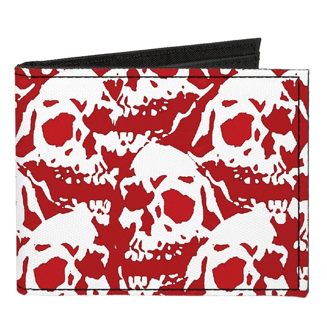CANVAS BI FOLD WALLET Skull Yard Red White EUR 27 69 PicClick IT canvas-bi-fold-wallet-skull-yard-red-white-eur-27-69-picclick-it
