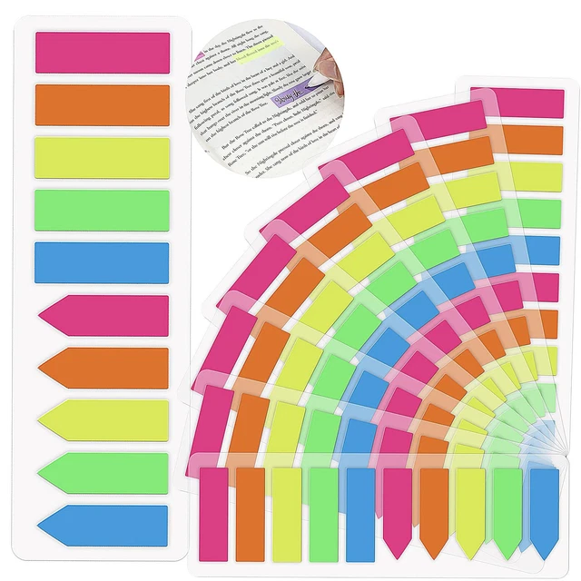 1500 PCS Colored Sticky Tabs Reading Annotation Post it Page Markers Tabs for...