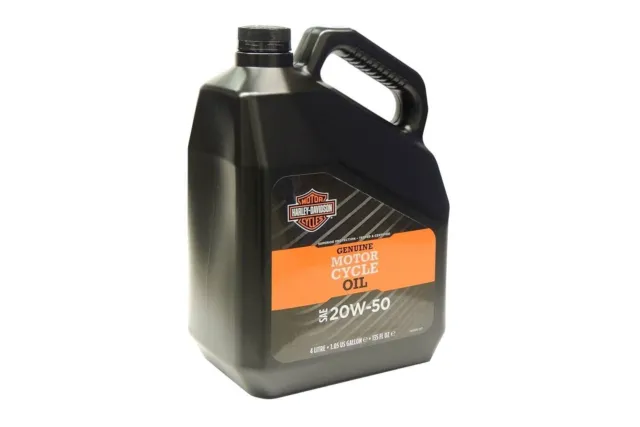 Harley Davidson Engine Oil Mineral Original SAE 20W50' H-D 360 " 62600042A 4L