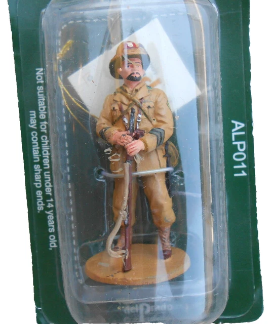 5 Figurines Chasseurs Alpins Del Prado - Soldats Premier Empire (7cm, N°21-25)