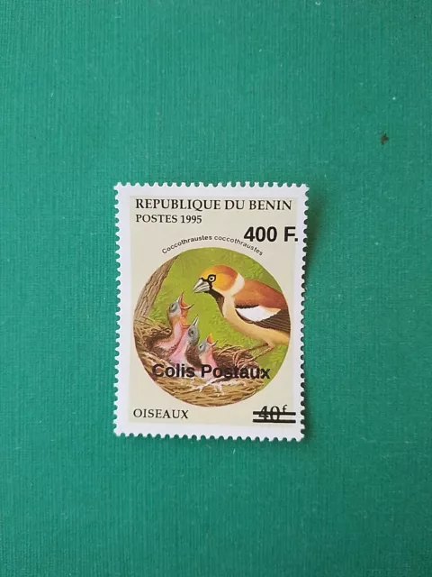 Bénin surchargé overprint 400f sur 40f MNH neuf Oiseau Colis Postaux