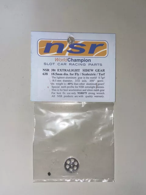 NSR Tuning Spares - NSR638 Extralight Sidewinder Gear 18.5mm Fly/Scalex/TSRF