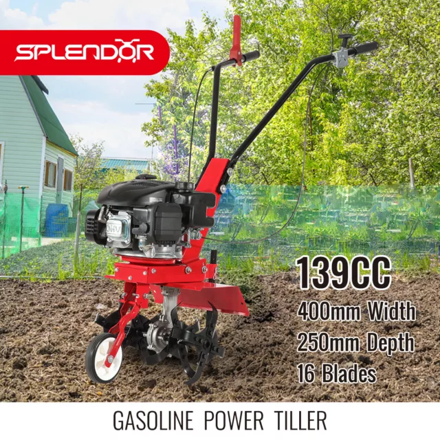 4 Stroke Engine Tiller Cultivator Rotary Hoe Petrol engine 139cc Rototiller