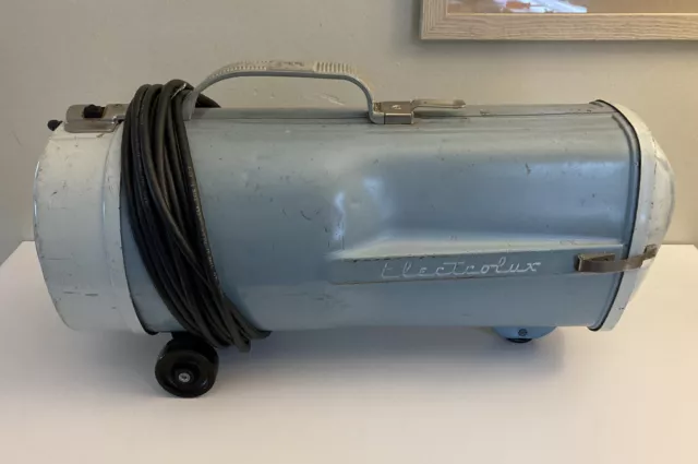 Vintage Original Electrolux Model S Canister Vacuum Blue 1950s 1960’s Works