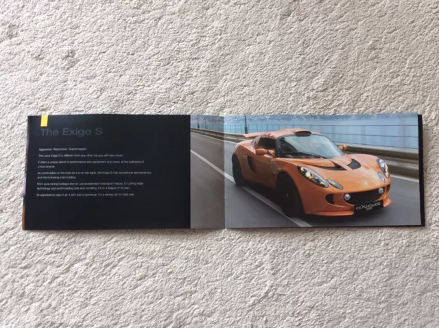 Lotus Exige Car Sales Brochure 2008 Exige S Performance Pack Sport Pack English 3