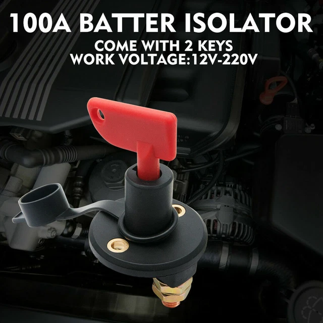 12V BATTERY ISOLATOR Switch Cut Off Heavy Duty Power Protection Marine