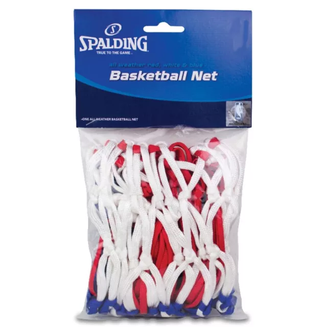 Spalding Heavy Duty Red, White & Blue Net For Basketball Ring