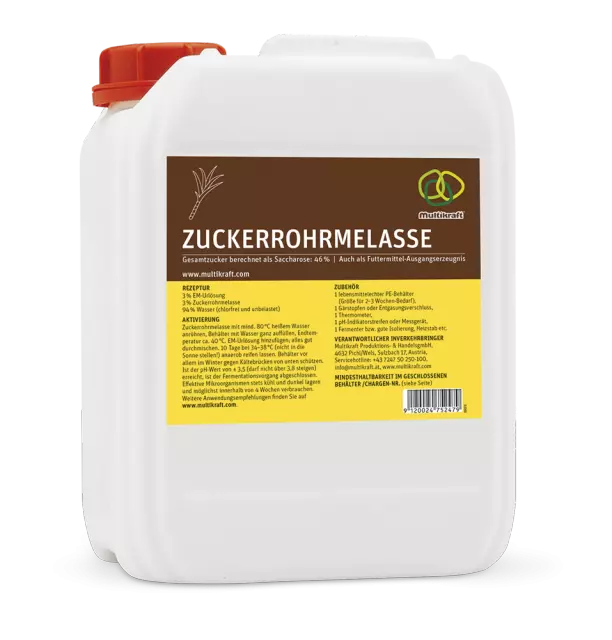 Zuckerrohrmelasse 10L zähflüssig zur EM-a Herstellung / EM aktiv von Multikraft