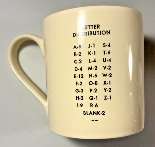 WILD & WOLF Ltd F4 Scrabble Board Game Coffee Mug 2011 EX HTF! £11.57