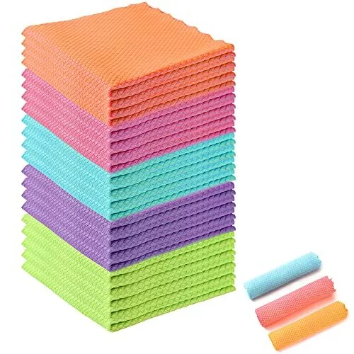 Nanoscale Cleaning Cloth Streak Free Miracle Cleaning Cloths for Window 20Pcs...