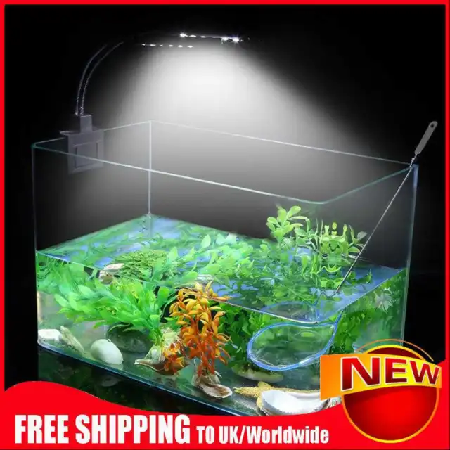 Luce acquario impermeabile LED 15 W sottile 15 W per acquario acquario per pesci piante acquatiche luce per crescere
